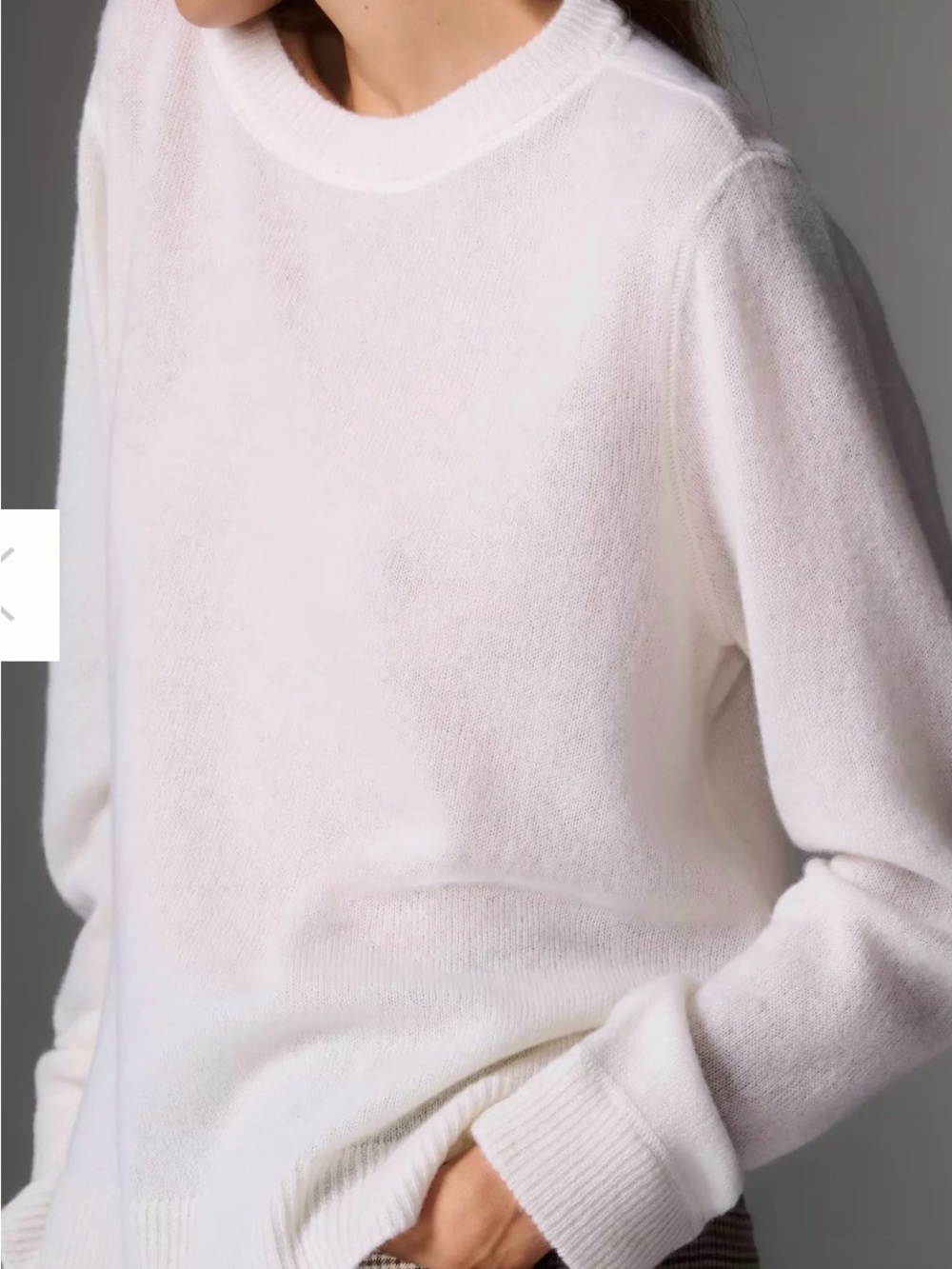 Reformation Boyfriend Sweater in pale Pink (small)